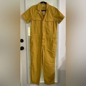 Madewell NWT short sleeve coverall jumpsuit L